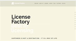 Desktop Screenshot of license-factory.biz